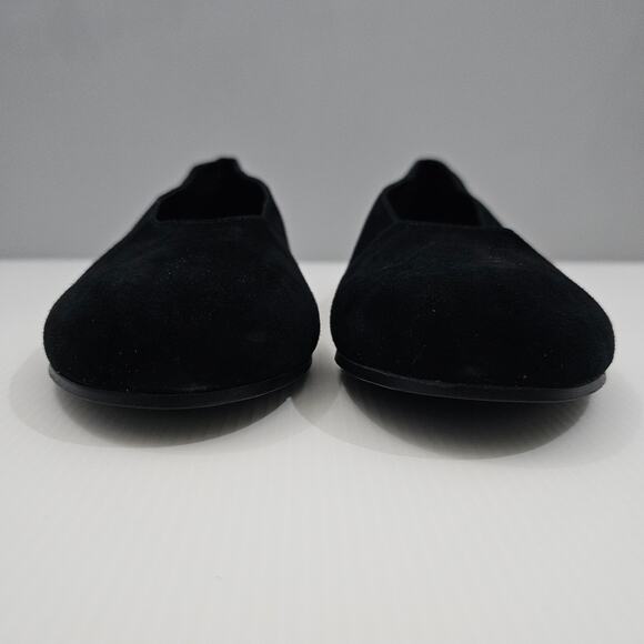 NEW Eileen Fisher Una 2 Flat Womens 10 Black Suede Slip On Hidden Wedge Comfort - Picture 6 of 13